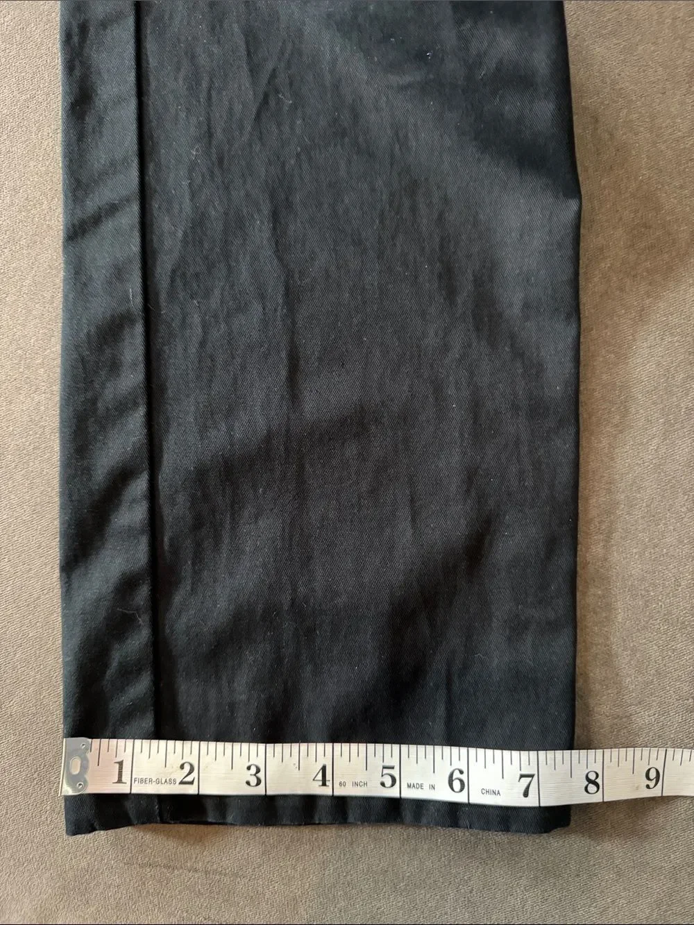 Old Navy Youth Black Straight Leg Pants 100% Cotton Size 14 Regular
